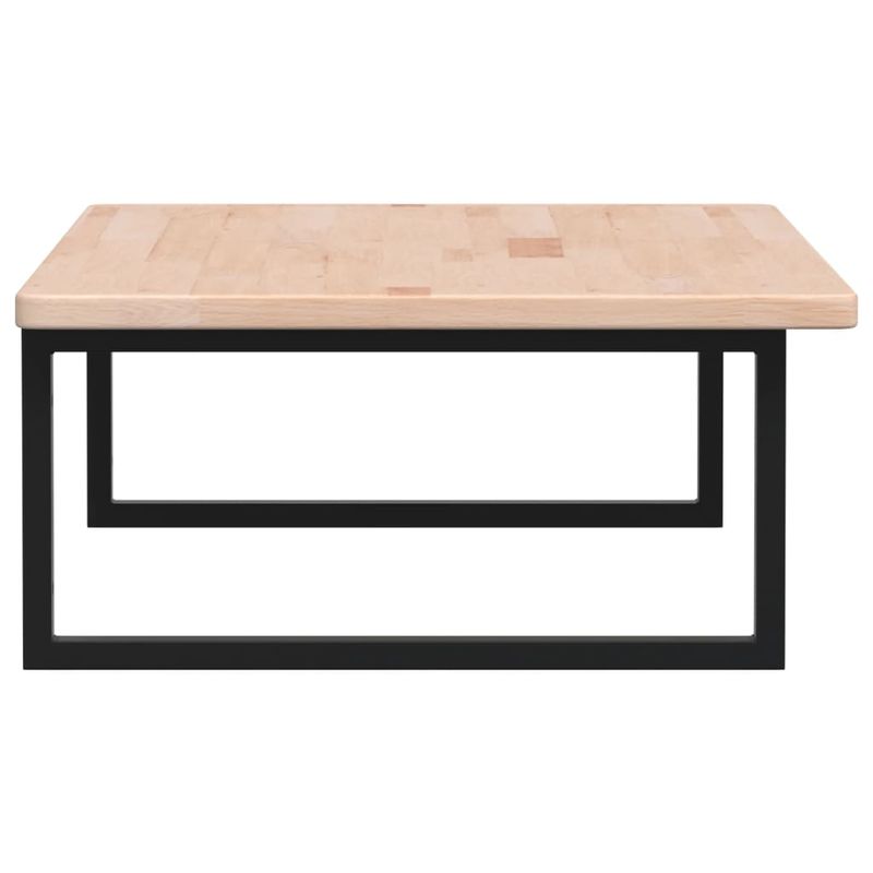 Casa si Gradina - Mobilier - Biblioteci si rafturi - Rafturi - Raft pentru lavoar montat pe perete, otel și lemn masiv stejar, maro și negru, mărime 100x60x2.5 cm, model dreptunghiular - Infinity.ro