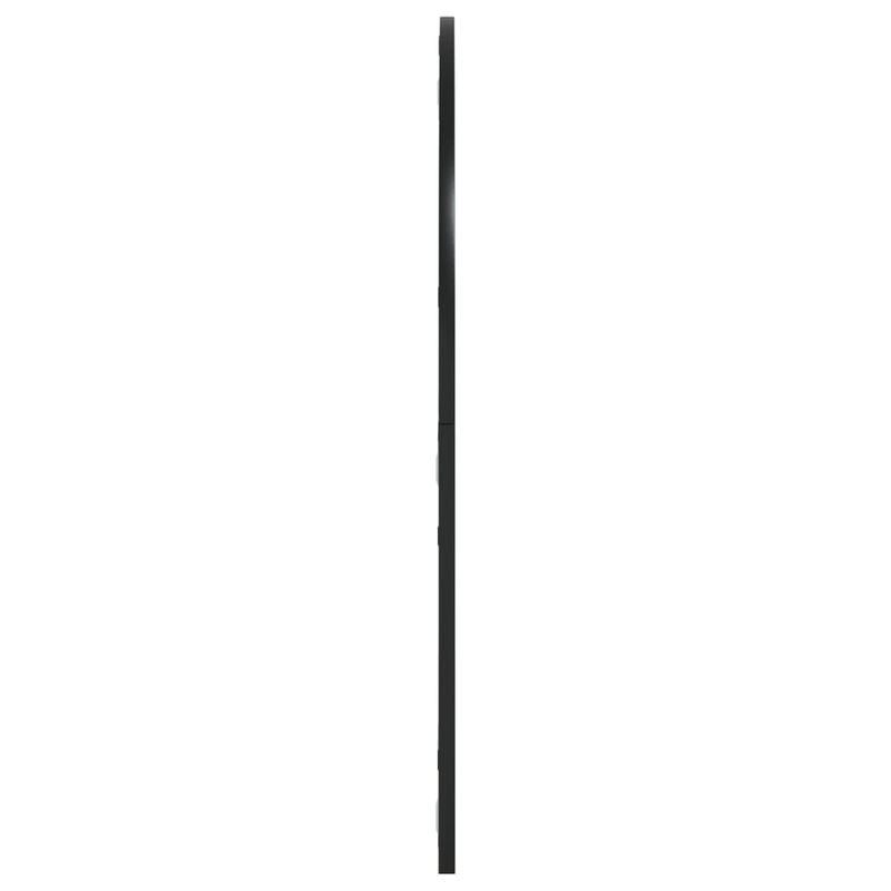 Casa si Gradina - Decoratiuni - Oglinzi - Oglinda de perete, negru, 80x80 cm, arcuita, fier - Infinity.ro