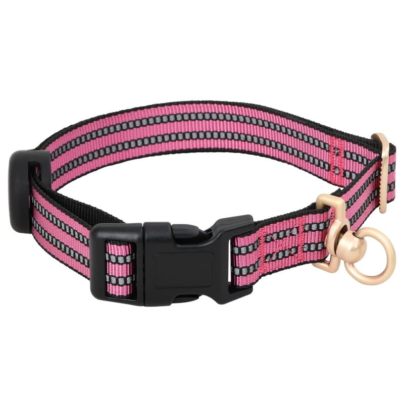 Petshop - Accesorii petshop - Jucarii animale - Ansambluri de joaca - Ham pentru caini cu plumb si guler, reglabil, roz, XL - Infinity.ro