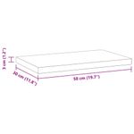 Casa si Gradina - Mobilier - Biblioteci si rafturi - Rafturi - Rafturi de perete, 2 buc., 50x30x3 cm, argintiu otel inoxidabil - Infinity.ro