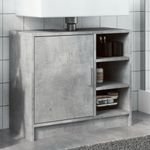 Casa si Gradina - Mobilier - Mobilier baie - Comode baie - Dulap de chiuveta, gri beton, 63x29x55 cm, lemn prelucrat - Infinity.ro