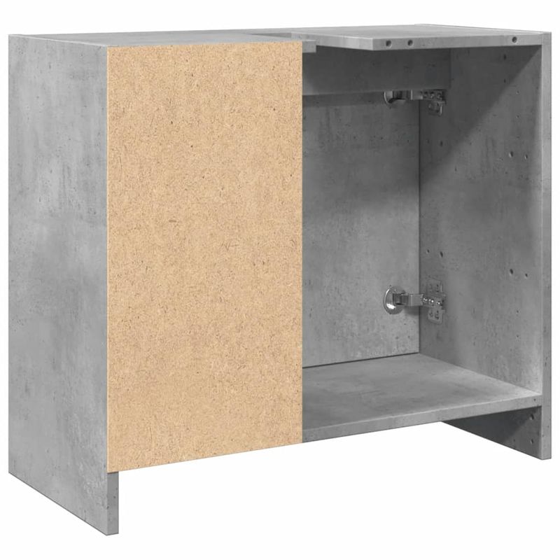 Casa si Gradina - Mobilier - Mobilier baie - Comode baie - Dulap de chiuveta, gri beton, 63x29x55 cm, lemn prelucrat - Infinity.ro