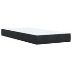 Casa si Gradina - Mobilier - Paturi si accesorii - Paturi - Pat cu arcuri cu saltea, negru, de o persoana, catifea, model cu blocuri pătrate - Infinity.ro