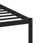Casa si Gradina - Mobilier - Paturi si accesorii - Paturi - Cadru pat metalic cu tablie, stejar fumuriu, 180x200 cm - Infinity.ro