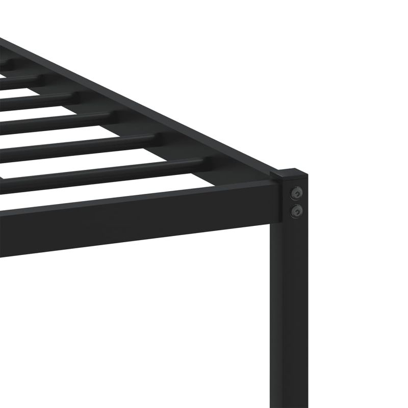 Casa si Gradina - Mobilier - Paturi si accesorii - Paturi - Cadru de pat metalic cu tablie, stejar sonoma, 90x190 cm - Infinity.ro