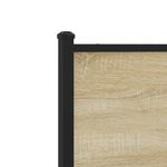 Casa si Gradina - Mobilier - Paturi si accesorii - Paturi - Cadru de pat metalic cu tablie, stejar sonoma, 90x190 cm - Infinity.ro