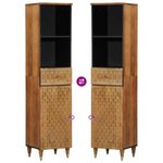 Casa si Gradina - Mobilier - Seturi de mobilier - Seturi baie - Set mobilier de baie, 3 piese, lemn masiv de mango - Infinity.ro