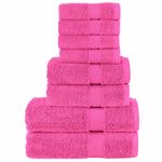 Casa si Gradina - Textile si covoare - Textile baie - Prosoape - Set de prosoape premium, 8 piese, roz, 600 g/m² 100% bumbac - Infinity.ro