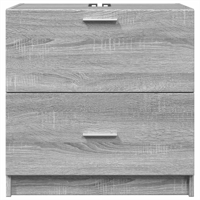 Casa si Gradina - Mobilier - Mobilier baie - Comode baie - Dulap de chiuveta, gri sonoma, 59x37x59 cm, lemn prelucrat - Infinity.ro