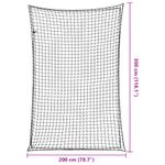 Auto si Moto - Remorci si platforme auto - Plasa de remorca cu funie elastica, negru, 3x2 m, PP - Infinity.ro