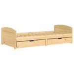 Casa si Gradina - Mobilier - Paturi si accesorii - Paturi - Pat de zi cu 2 sertare "IRUN", 90x200 cm, lemn masiv pin - Infinity.ro