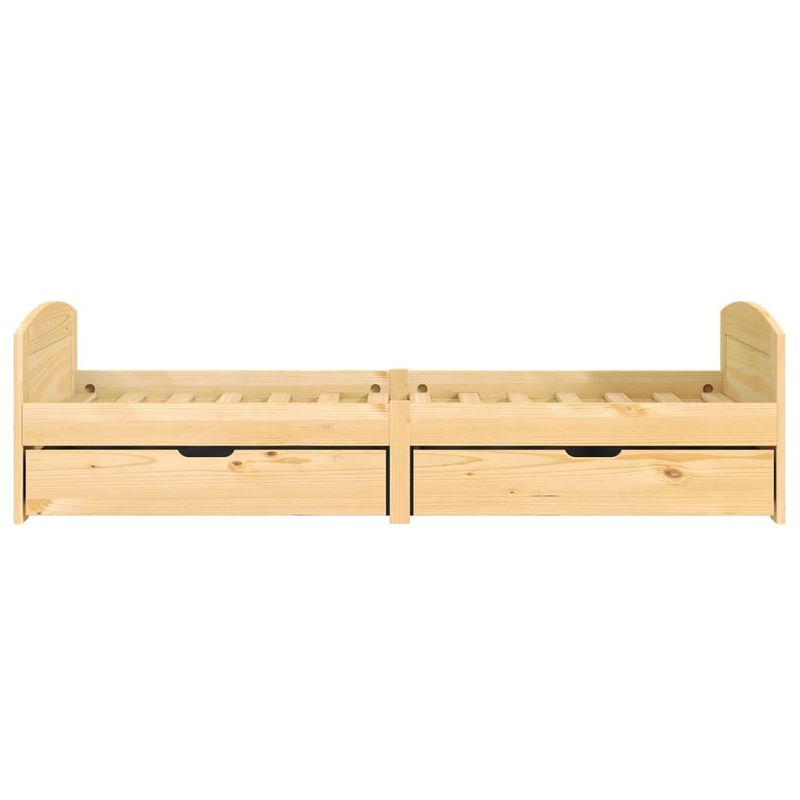 Casa si Gradina - Mobilier - Paturi si accesorii - Paturi - Pat de zi cu 2 sertare "IRUN", 90x200 cm, lemn masiv pin - Infinity.ro