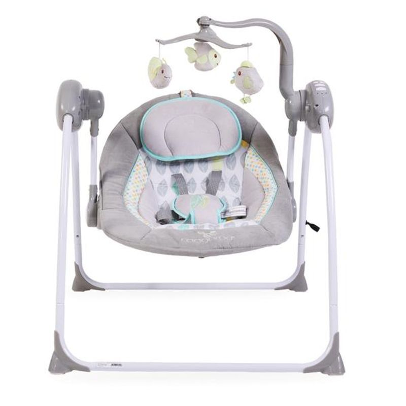 Casa si Gradina - Mobilier - Mobilier copii - Balansoare, leagane si hamace - Leagan electric cu conectare la priza Baby Swing+ Grey - Infinity.ro