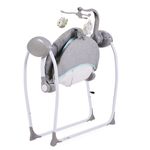Casa si Gradina - Mobilier - Mobilier copii - Balansoare, leagane si hamace - Leagan electric cu conectare la priza Baby Swing+ Grey - Infinity.ro