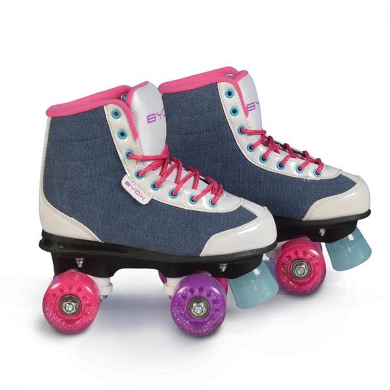 Sport si Outdoor - Role, trotinete si skateboard - Role copii - Patine cu rotile pentru fetite Denim M 34-35 - Infinity.ro