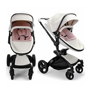 Carucior copii Wonder Buggy Stork 2 in 1 Lux Alb