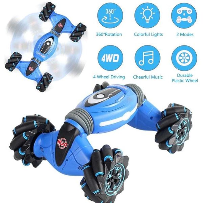 Jucarii, Copii si Bebe - Jucarii si jocuri - Vehicule si jucarii cu telecomanda - Masinute - Masinuta Controlabila prin gesturi, Albastra - Infinity.ro