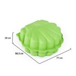 Jucarii, Copii si Bebe - Jucarii si jocuri - Jucarii de exterior - Jucarii pentru plaja si nisip - Cutie de nisip Scoica dubla Verde - Infinity.ro