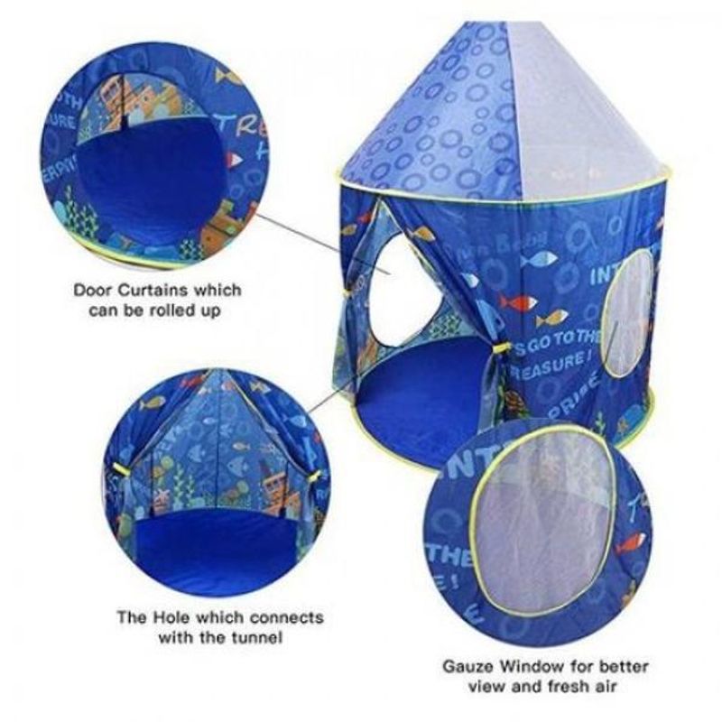 Jucarii, Copii si Bebe - Jucarii si jocuri - Jucarii de exterior - Spatii de joaca si accesorii - Loc de joaca 3 in 1Aquarium : Cort, tunel si piscina - Infinity.ro