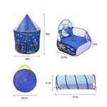 Jucarii, Copii si Bebe - Jucarii si jocuri - Jucarii de exterior - Spatii de joaca si accesorii - Loc de joaca 3 in 1Aquarium : Cort, tunel si piscina - Infinity.ro