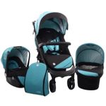Jucarii, Copii si Bebe - Carucioare si articole de transport - Carucioare - Carucioare 3 in 1 - Carucior 3 in 1 Cangaroo Noble Blue - Infinity.ro