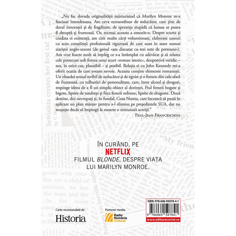 Carti si Birotica - Carti - Istorie - John F. Kennedy - Marilyn Monroe. O iubire imposibila - Infinity.ro