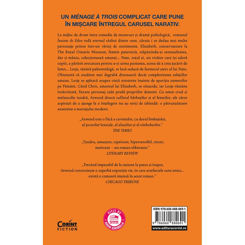 Carti si Birotica - Carti - Fictiune - Inainte de Eden - Infinity.ro