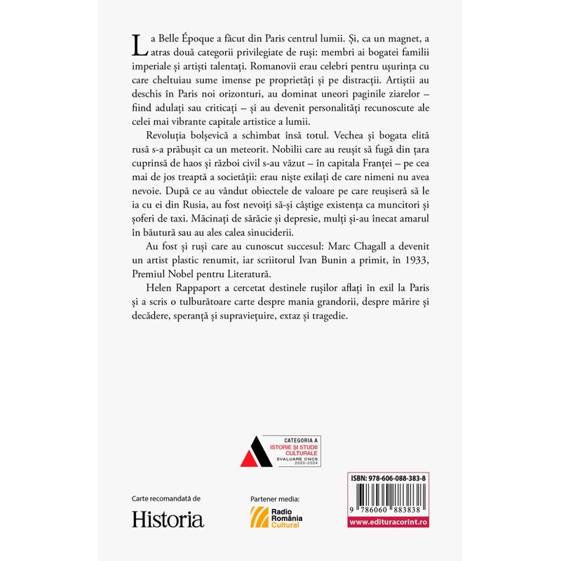 Carti si Birotica - Carti - Istorie - Dupa caderea Romanovilor. Elita rusa in exil la Paris - Infinity.ro