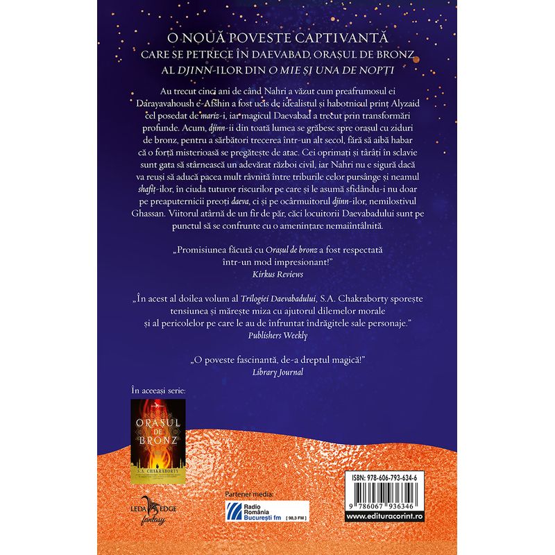 Carti si Birotica - Carti - Fictiune - Regatul de arama (cartea a doua din Trilogia Daevabadului) - Infinity.ro