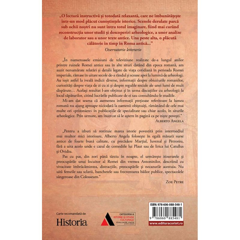 Carti si Birotica - Carti - Istorie - O zi in Roma antica. Secrete şi curiozitati - Infinity.ro