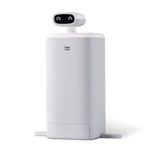 Hranitor Inteligent ambrasmart cu Camera HD la 360° si Control Wi-Fi, pentru animale de companie, Alb