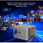 TV, Audio-Video si Foto - Videoproiectoare si accesorii - Videoproiectoare - Proiector Portabil, Dual Band WiFi, Auto Focus HD, Gri, Potrivit Pentru Cinema Acasa, Prezentari, Gaming, Evenimente - Infinity.ro
