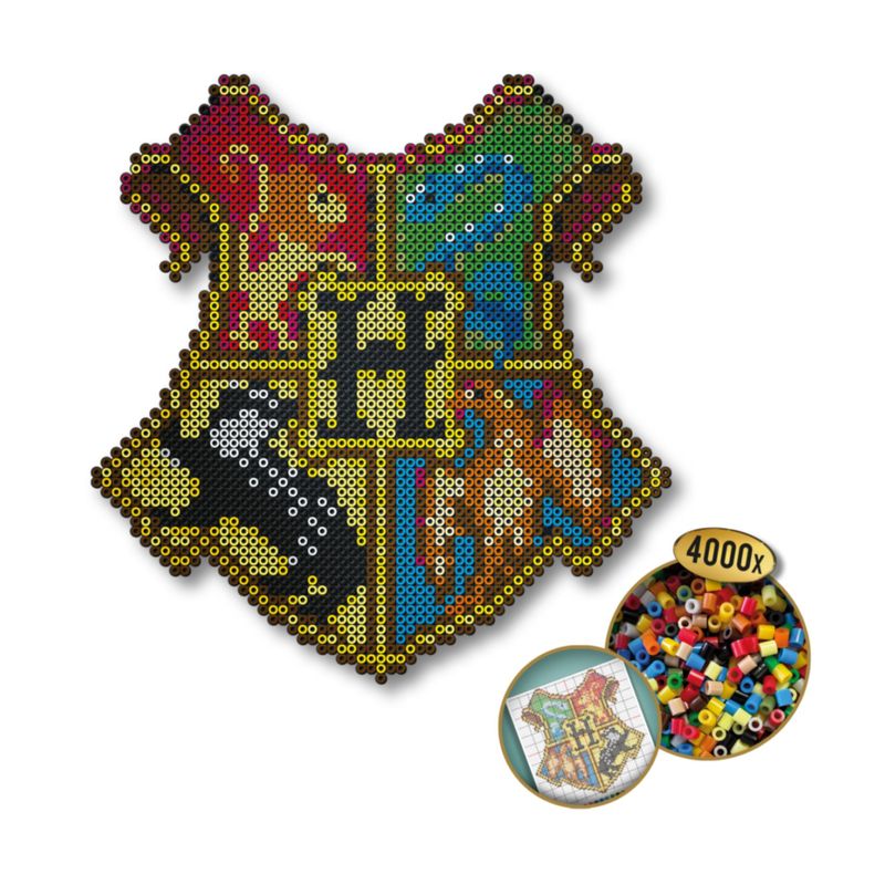Jucarii, Copii si Bebe - Jucarii si jocuri - Jucarii & jocuri educative - Seturi de artizanat - Harry Potter - Set margele de calcat Beedz - Stema Hogwarts - Infinity.ro