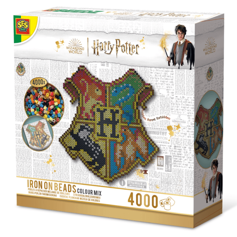 Jucarii, Copii si Bebe - Jucarii si jocuri - Jucarii & jocuri educative - Seturi de artizanat - Harry Potter - Set margele de calcat Beedz - Stema Hogwarts - Infinity.ro