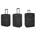 Sport si Outdoor - Articole de voiaj - Trolere - Set Trolere, Diplomat, ZC 3002 - 3 Piese, Negru - Infinity.ro