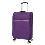 Sport si Outdoor - Articole de voiaj - Trolere - Set Trolere, Extensibile, Diplomat, Poliester, 4 Roti Duble, Cifru TSA, ZC 998 - 3 Piese, Mov - Infinity.ro