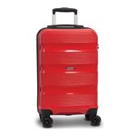 Sport si Outdoor - Articole de voiaj - Trolere - Troler Cabina, Worldpack, Rio, Polipropilena, 4 Roti Duble, Cifru TSA, F10441, Rosu - Infinity.ro