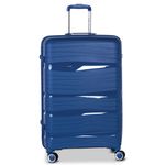 Sport si Outdoor - Articole de voiaj - Trolere - Troler Mare, Polipropilena, 4 Roti Duble, Cifru TSA, Worldpack, Miami, F10458 - 76 cm, Bleumarin - Infinity.ro