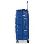 Sport si Outdoor - Articole de voiaj - Trolere - Troler Mare, Polipropilena, 4 Roti Duble, Cifru TSA, Worldpack, Miami, F10458 - 76 cm, Bleumarin - Infinity.ro