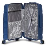 Sport si Outdoor - Articole de voiaj - Trolere - Troler Mediu, Polipropilena, 4 Roti Duble, Cifru TSA, Worldpack, Miami, F10458 - 65 cm, Bleumarin - Infinity.ro
