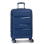 Sport si Outdoor - Articole de voiaj - Trolere - Troler Mediu, Polipropilena, 4 Roti Duble, Cifru TSA, Worldpack, Miami, F10458 - 65 cm, Bleumarin - Infinity.ro