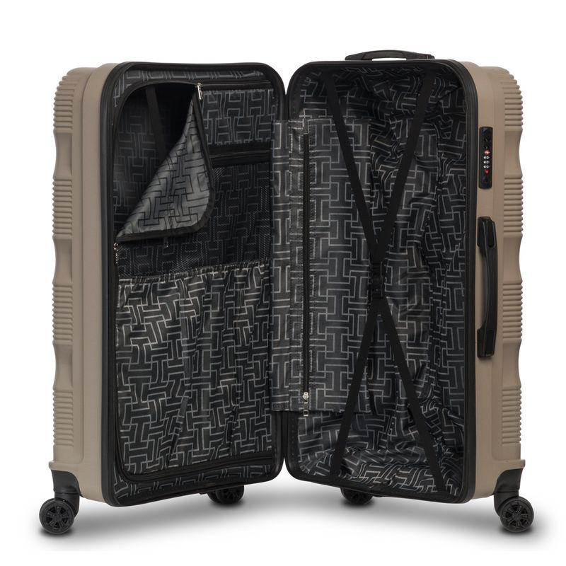 Sport si Outdoor - Articole de voiaj - Trolere - Troler Cabina, Worldpack, Rio, Polipropilena, 4 Roti Duble, Cifru TSA, F10441, Bej - Infinity.ro