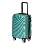 Sport si Outdoor - Articole de voiaj - Trolere - Troler Mic De Cabina, Rowex Pulse, ABS, 4 roti duble cu rotatie 360°, Cifru, 56 cm, Verde Smarald - Infinity.ro