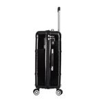 Sport si Outdoor - Articole de voiaj - Trolere - Troler mediu extensibil Lee Cooper LC32203, policarbonat, 4 roti duble, cifru, 67 cm, negru - Infinity.ro