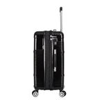 Sport si Outdoor - Articole de voiaj - Trolere - Troler mediu extensibil Lee Cooper LC32203, policarbonat, 4 roti duble, cifru, 67 cm, negru - Infinity.ro