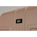 Sport si Outdoor - Articole de voiaj - Trolere - Troler Mediu, Rowex Casolver, ABS, 66 x 46 x 27 cm, 4 roti duble cu rotatie 360°, Cifru TSA, Auriu - Infinity.ro