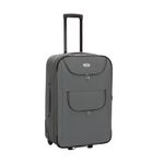 Sport si Outdoor - Articole de voiaj - Trolere - Troler Mediu, Extensibil, 2 Roti, Madisson, SW38104 - 63 cm, Gri - Infinity.ro