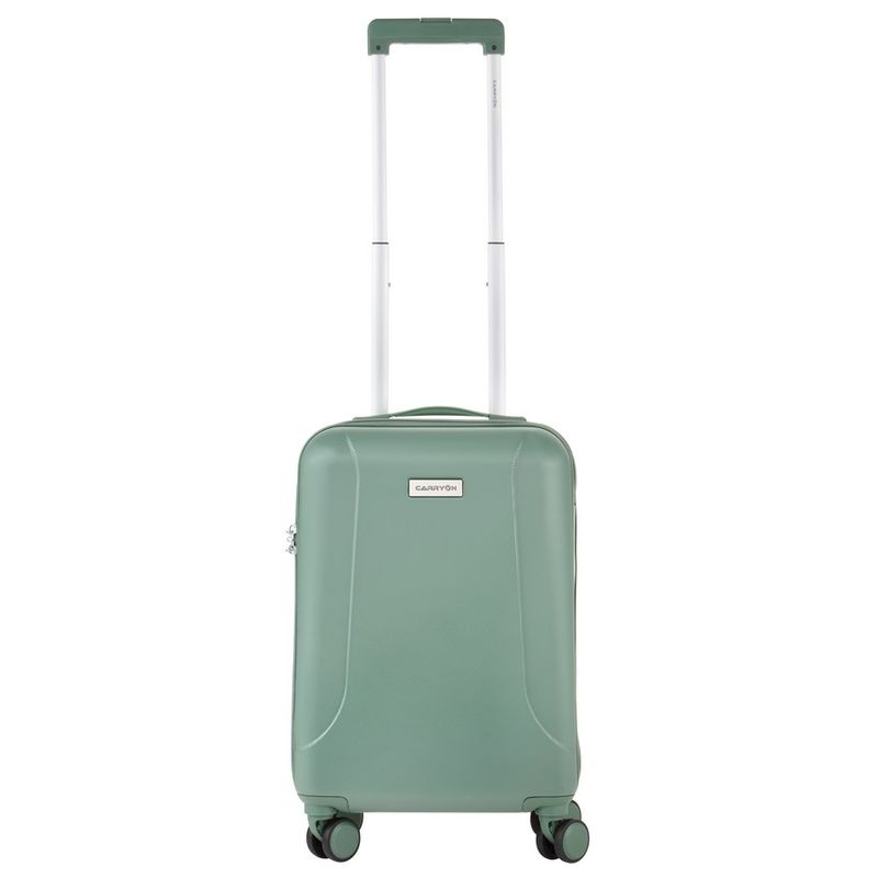 Sport si Outdoor - Articole de voiaj - Trolere - Troler Cabina, Policarbonat/ABS, 4 Roti Duble, OKOBAN, cifru TSA, CarryOn SKYHOPPER, 55 cm, Verde - Infinity.ro