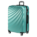 Sport si Outdoor - Articole de voiaj - Trolere - Troler Mare, Rowex Pulse, ABS, 77 x 47 x 33 cm, 4 roti duble cu rotatie 360°, Cifru, Verde Smarald - Infinity.ro