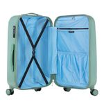 Sport si Outdoor - Articole de voiaj - Trolere - Troler Cabina, Policarbonat/ABS, 4 Roti Duble, OKOBAN, cifru TSA, CarryOn SKYHOPPER, 55 cm, Verde - Infinity.ro